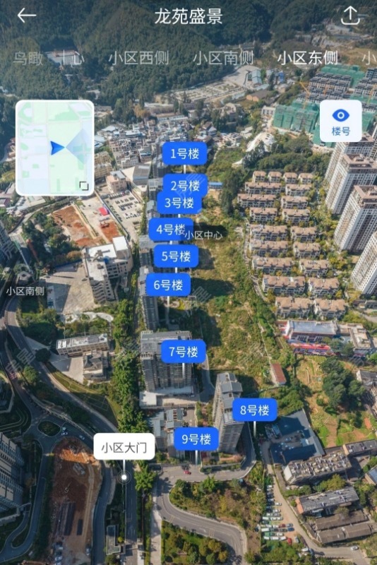3室2廳2陽臺 龍苑盛景小區(qū)平面圖