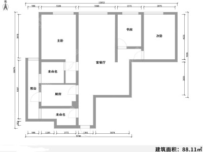 3室2廳1陽臺(tái) 春城慧谷二期