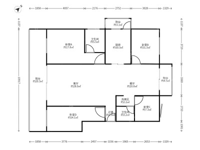 4室2廳2陽臺 江東花城
