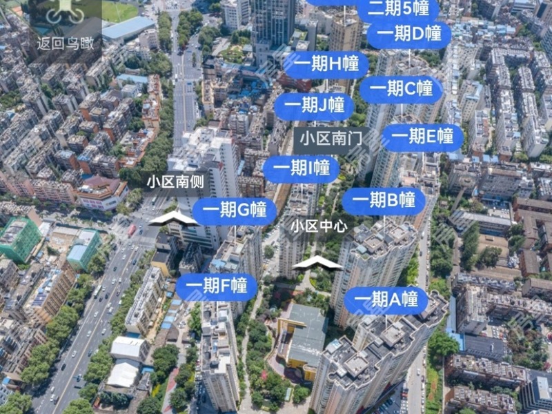 3室2廳1陽臺(tái) 中央麗城小區(qū)平面圖