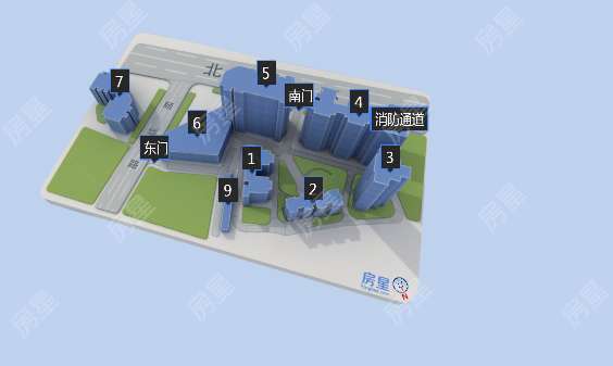 5室2廳3陽臺 葵花公社小區(qū)平面圖