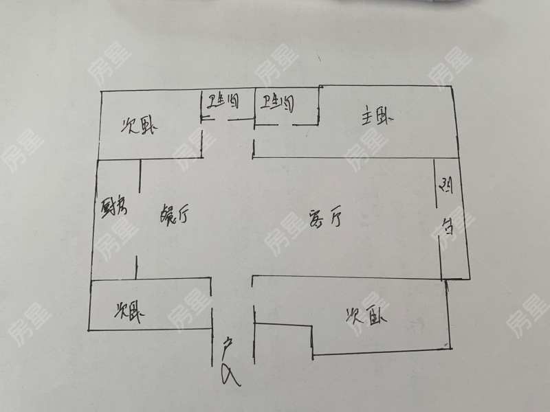 4室2廳1陽(yáng)臺(tái) 華夏四季A1地塊（回遷房）戶型圖