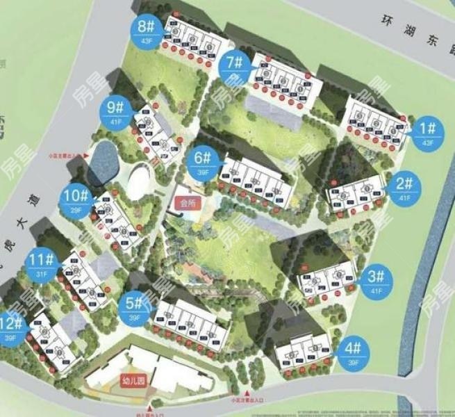 3室2廳1陽(yáng)臺(tái) 山海灣8號(hào)小區(qū)平面圖