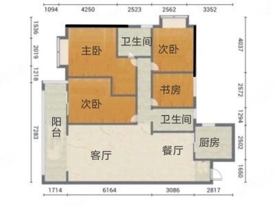 4室2廳2陽臺 碧桂園北城映象谷雨苑