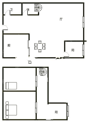 2室1廳2陽臺 86街公寓U2