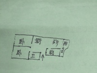 2室2廳1陽臺(tái) 云鑫苑戶型圖