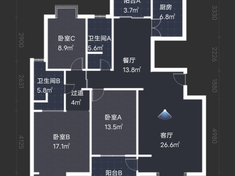 滇池卫城蓝域晴天户型图