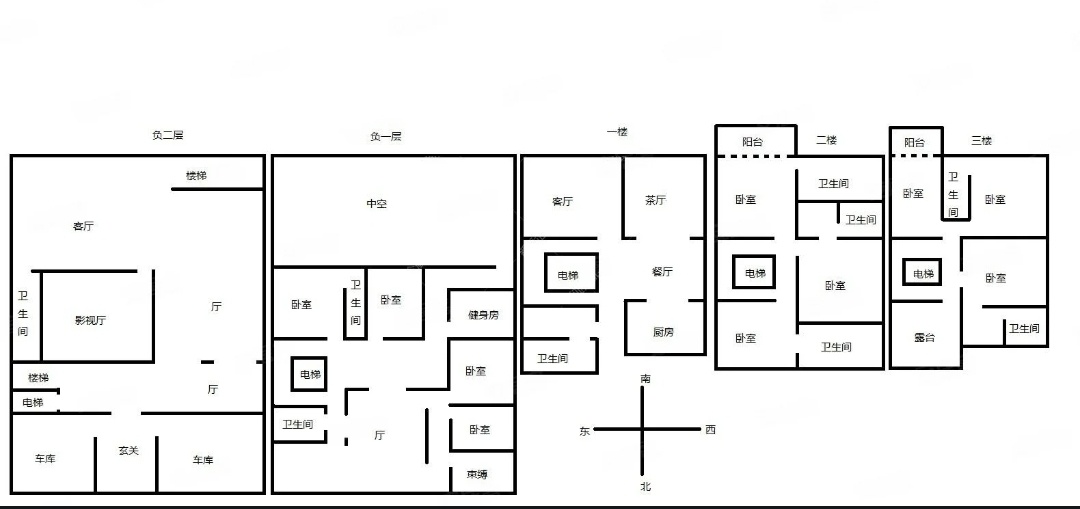 10室3廳3陽臺 春城首府別墅戶型圖