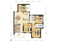 4室2廳2陽臺 林肯公園一期戶型圖