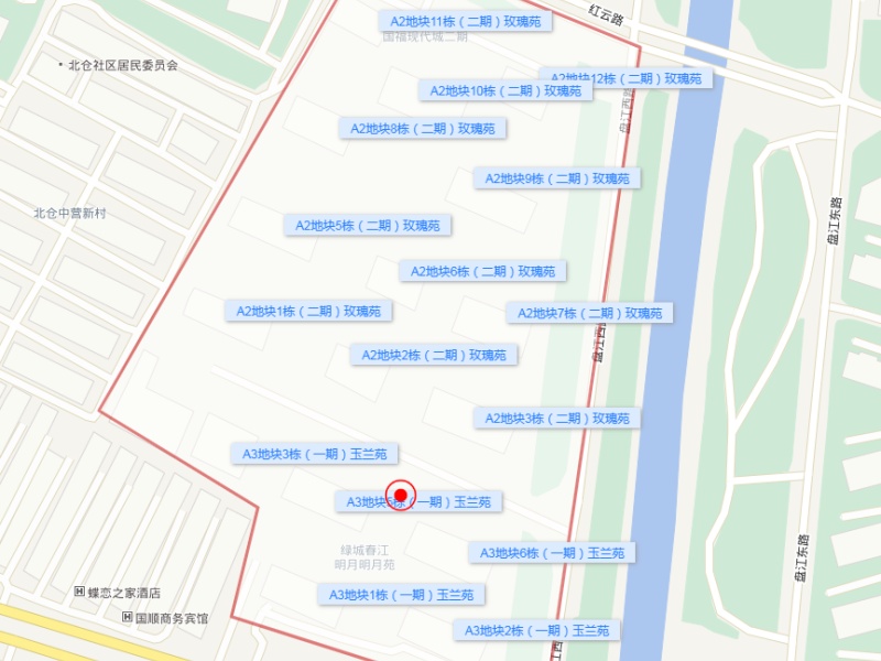 3室2廳 綠城春江明月小區(qū)平面圖