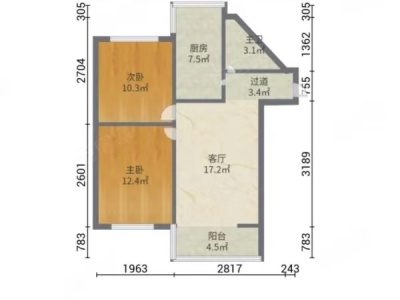 3室2廳1陽臺 船房小區(qū)戶型圖
