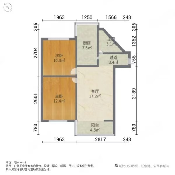 3室2廳1陽臺 船房小區(qū)戶型圖