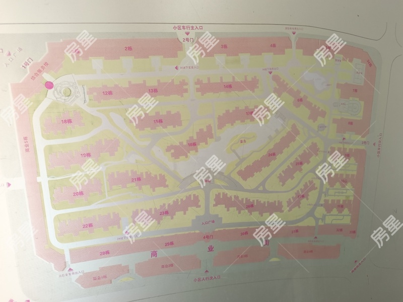 玫瑰湾小区小区平面图