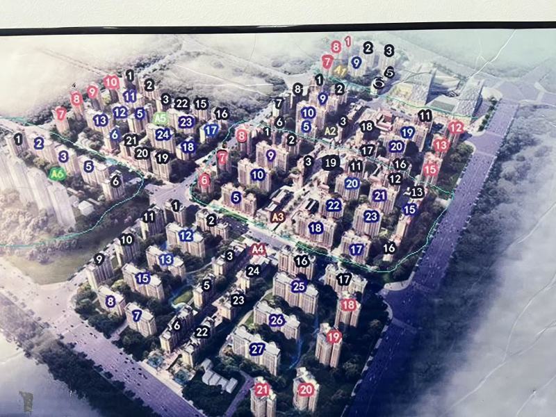 时代俊园A3地块（云果悦苑、银杏雅苑）小区平面图