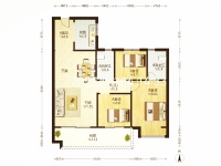 3室2廳1陽臺(tái) 潤(rùn)城三辰府戶型圖