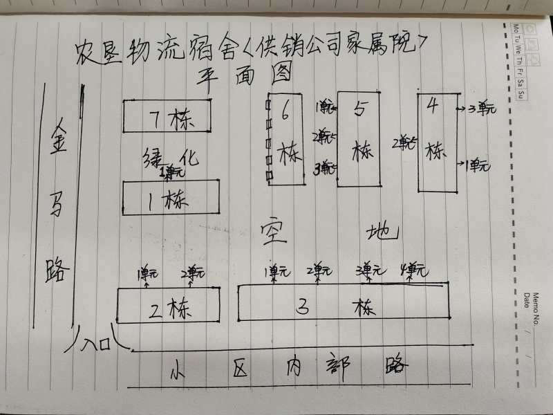 3室2廳2陽(yáng)臺(tái) 農(nóng)墾物流宿舍小區(qū)平面圖