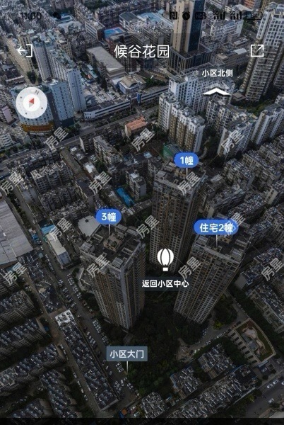 3室2廳 候谷花園小區(qū)平面圖