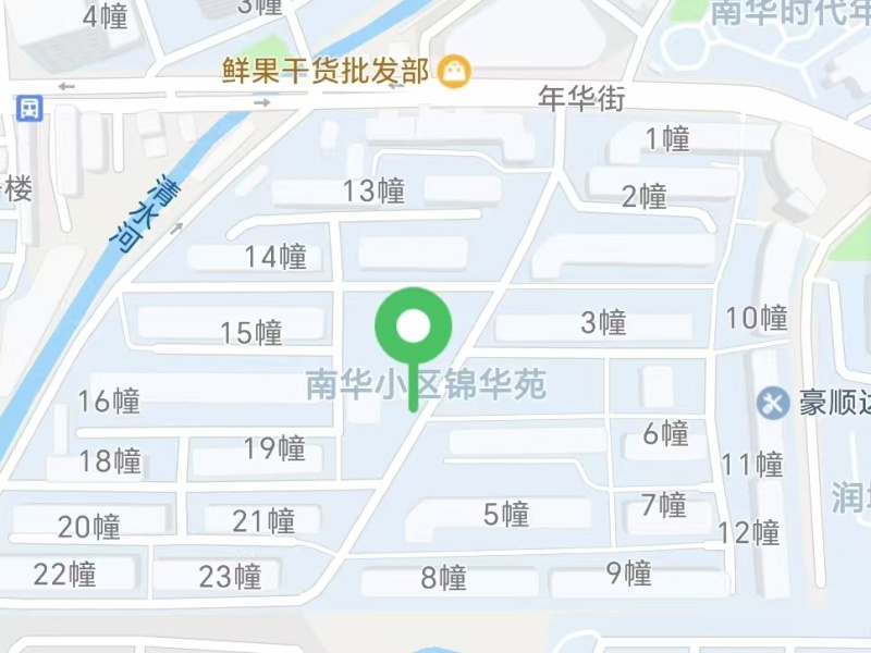 2室1廳1陽臺(tái) 時(shí)代年華錦華苑小區(qū)平面圖