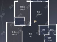 2室2廳2陽臺 醫(yī)大廣場戶型圖