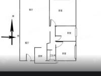 3室2廳1陽臺 金呈北泰花園戶型圖