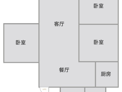 3室2廳1陽(yáng)臺(tái) 佳華苑