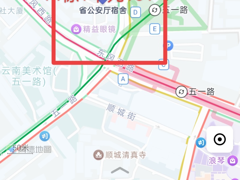公安厅宿舍（五一路130号）小区平面图
