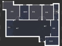 3室2廳2陽(yáng)臺(tái) 未名城A3戶型圖