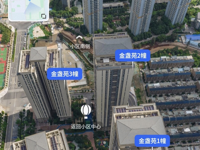 俊发城金盏苑小区平面图