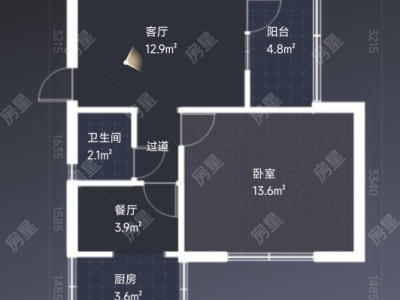 1室2廳1陽(yáng)臺(tái) 春光小區(qū)