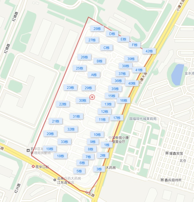 华龙人家小区平面图