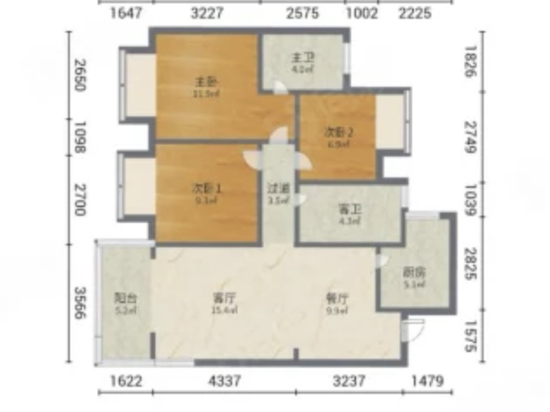 雅居乐新希望锦麟峯荟一期户型图