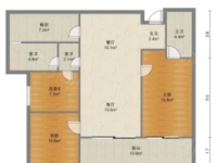 3室2廳2陽臺 招商雍和府一期戶型圖