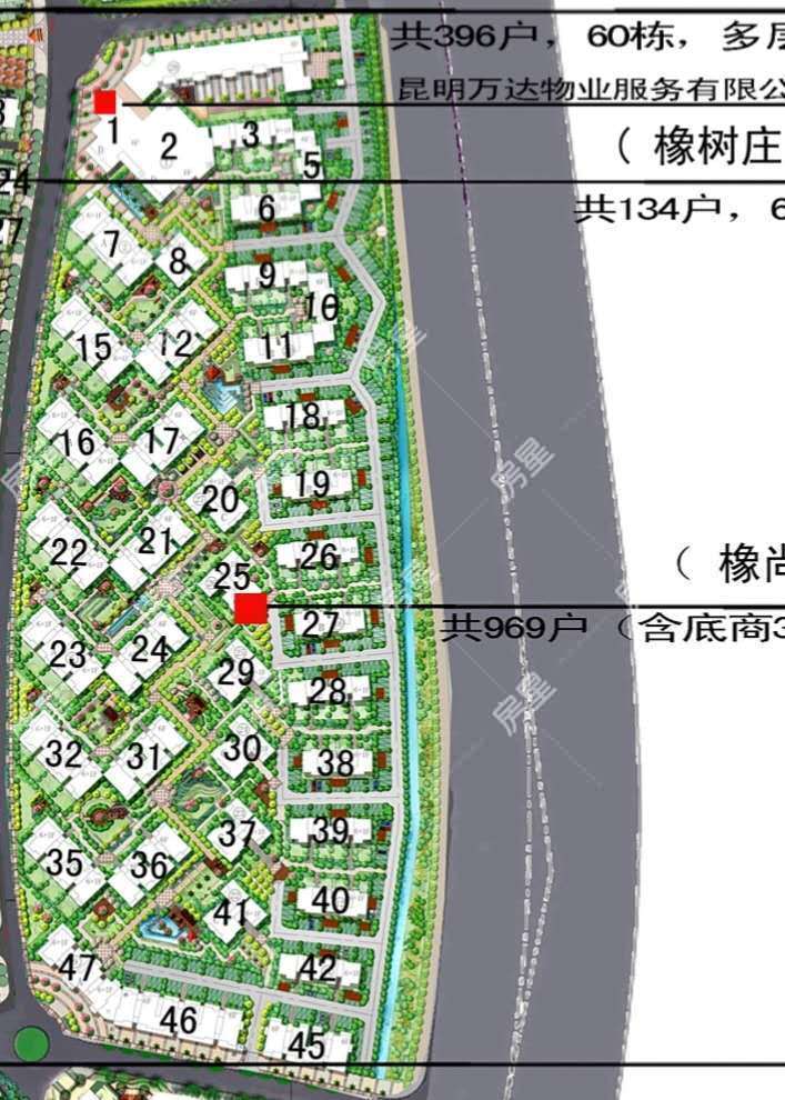 4室2廳2陽(yáng)臺(tái) 滇池衛(wèi)城橡尚小區(qū)平面圖