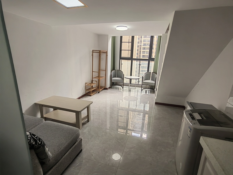 1室1廳1陽臺 藍(lán)光水岸公園公寓客廳