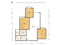 3室2廳1陽(yáng)臺(tái) 金地星月戶型圖