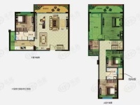 4室2廳3陽臺(tái) 藍(lán)光水岸公園戶型圖