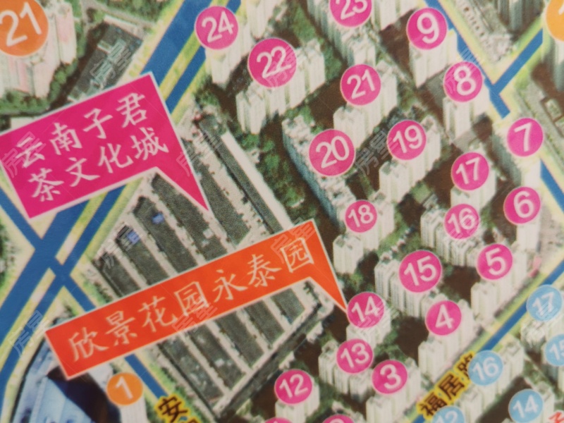 子君欣景花园永泰园（公租房+经适房）小区平面图