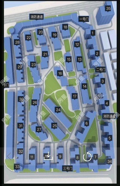 5室2廳2陽臺 玫瑰灣小區(qū)別墅小區(qū)平面圖