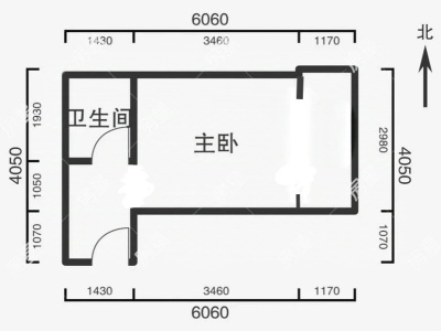 1室1廳1陽臺(tái) 金實(shí)小區(qū)情實(shí)園