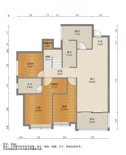 6室3廳3陽(yáng)臺(tái) 萬(wàn)科金域水岸