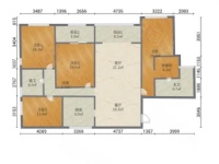 4室2廳2陽臺(tái) 七彩俊園戶型圖