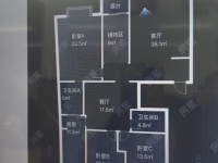 3室2廳2陽臺(tái) 德瀛華府戶型圖