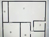 2室2廳1陽臺 融城優(yōu)郡戶型圖