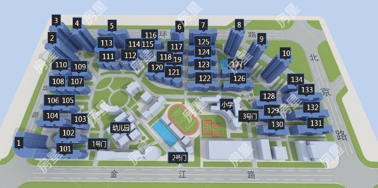 6室3廳3陽(yáng)臺(tái) 金康園小區(qū)平面圖