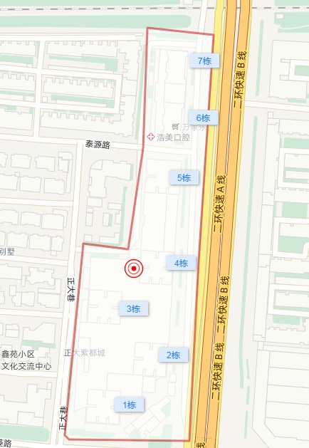 正大紫都城小区平面图