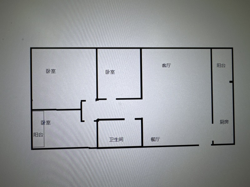3室2廳1陽臺 葡萄街區(qū)天宇康苑戶型圖