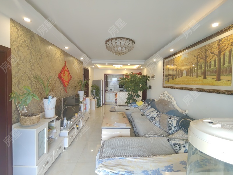 3室2廳1陽(yáng)臺(tái) 俊發(fā)盛唐城星河郡（一期）客廳