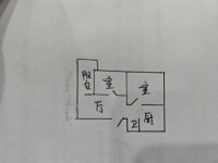 2室1廳 大東新村9號戶型圖