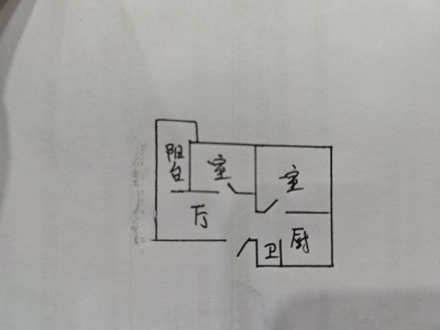 2室1廳 大東新村9號戶型圖