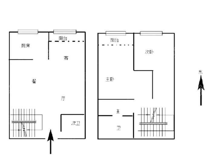 2室2廳2陽(yáng)臺(tái) 紅星國(guó)際晶品公寓戶型圖